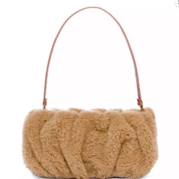 STAUD Handbags - STAUD Shearling Bean Bag
